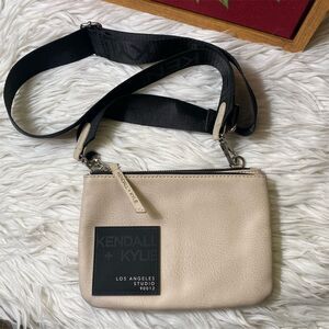 Kendall & Kylie Beige Crossbody Bag with Black Strap Women's Handbag